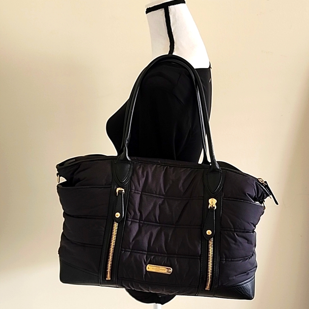 BURBERRY Olympia Baby Diaper Bag Travel Duffle Tote Plaid Nova Check Unisex - Picture 3 of 16